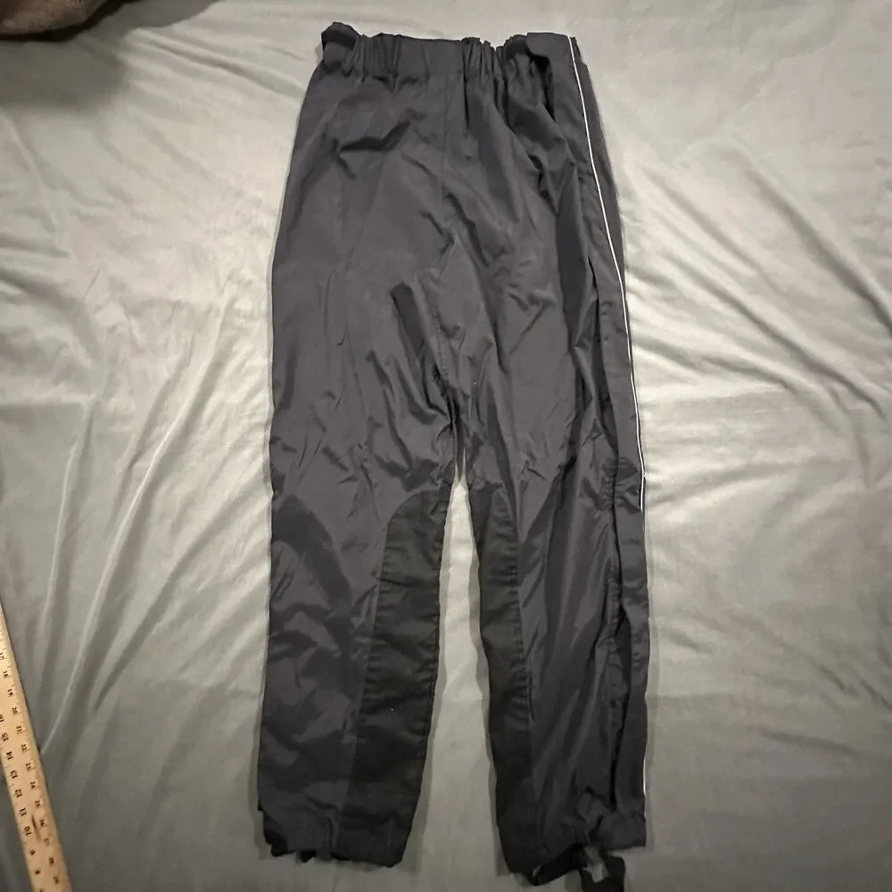Harley Davidson Windbreaker Pants Mens M Rain Motorcycle Riding Black Nylon Y2K